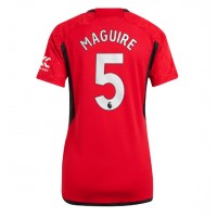 Fotbalové Dres Manchester United Harry Maguire #5 Dámské Domácí 2023-24 Krátký Rukáv